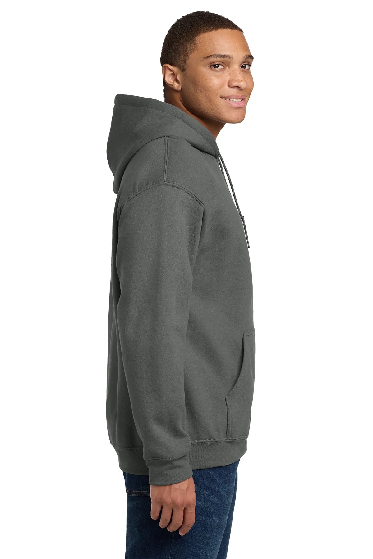 Gildan® - Heavy Blend™ Hooded Sweatshirt.  18500 Charcoal_3