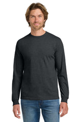 Gildan® - Heavy Cotton™ 100% Cotton Long Sleeve T-Shirt.  5400 - dark heather