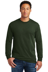 Gildan® - Heavy Cotton™ 100% Cotton Long Sleeve T-Shirt.  5400 - forest