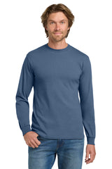 Gildan® - Heavy Cotton™ 100% Cotton Long Sleeve T-Shirt.  5400 - indigo blue