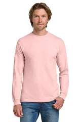 Gildan® - Heavy Cotton™ 100% Cotton Long Sleeve T-Shirt.  5400 - light pink
