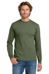 Gildan® - Heavy Cotton™ 100% Cotton Long Sleeve T-Shirt.  5400 - military green
