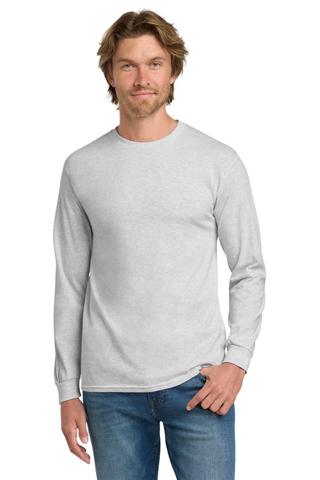 Gildan® - Heavy Cotton™ 100% Cotton Long Sleeve T-Shirt.  5400 Ash_1