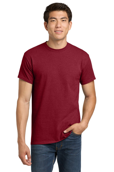 Gildan® - Heavy Cotton™ 100% Cotton T-Shirt.  5000 Antique Cherry Red