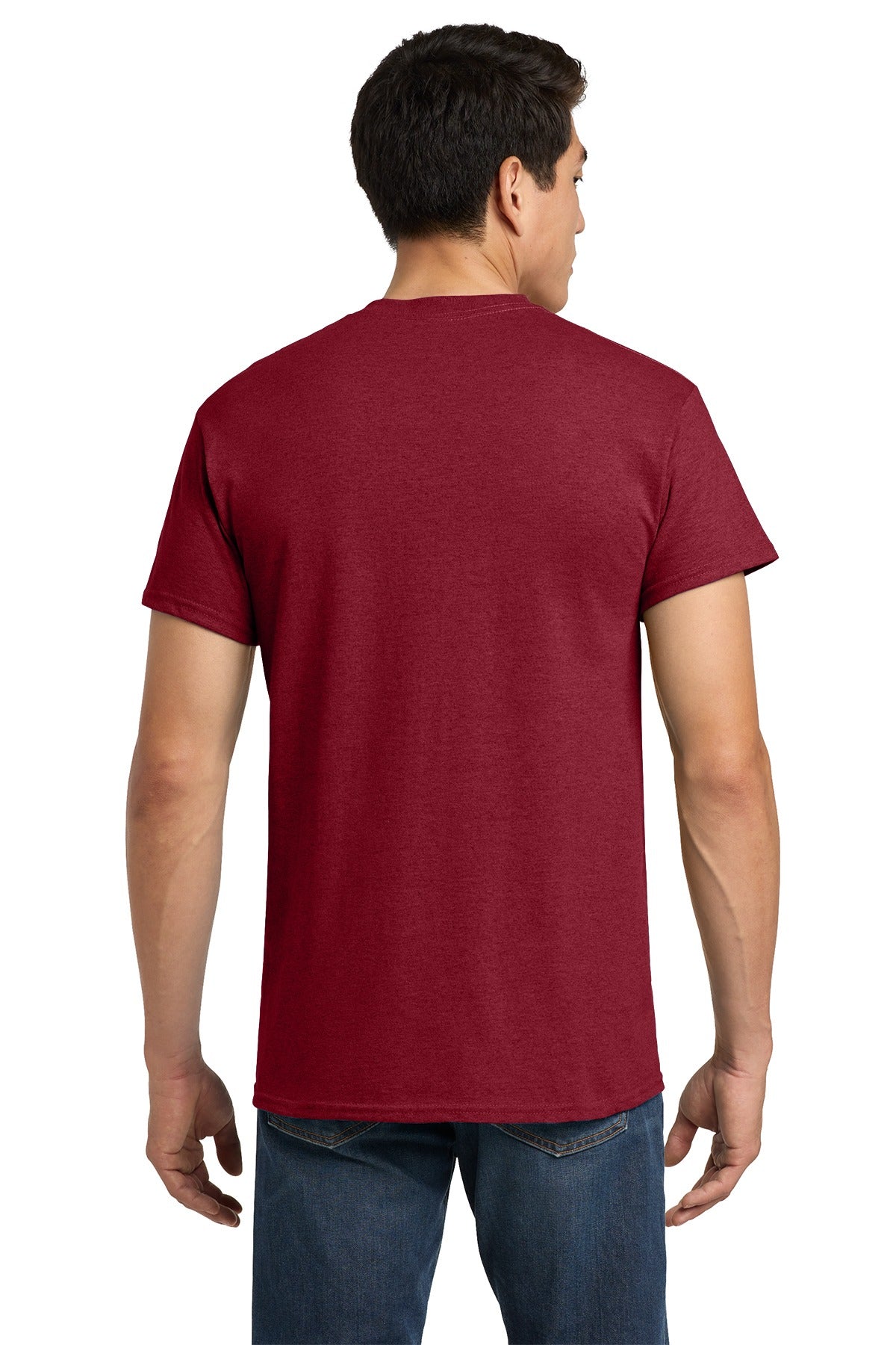 Gildan® - Heavy Cotton™ 100% Cotton T-Shirt.  5000 Antique Cherry Red_1