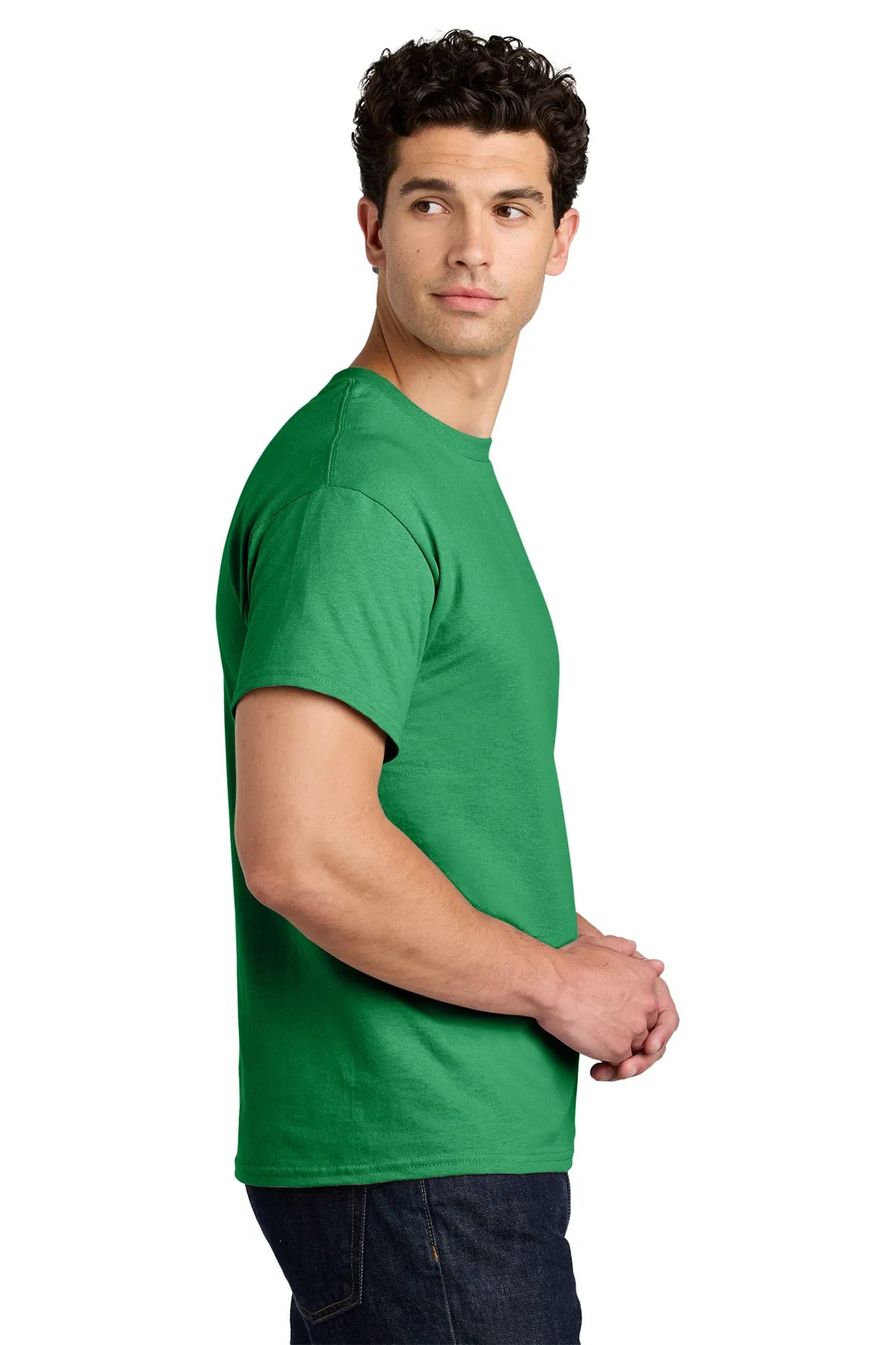 Gildan® - Heavy Cotton™ 100% Cotton T-Shirt. 5000 Antique Irish Green_3