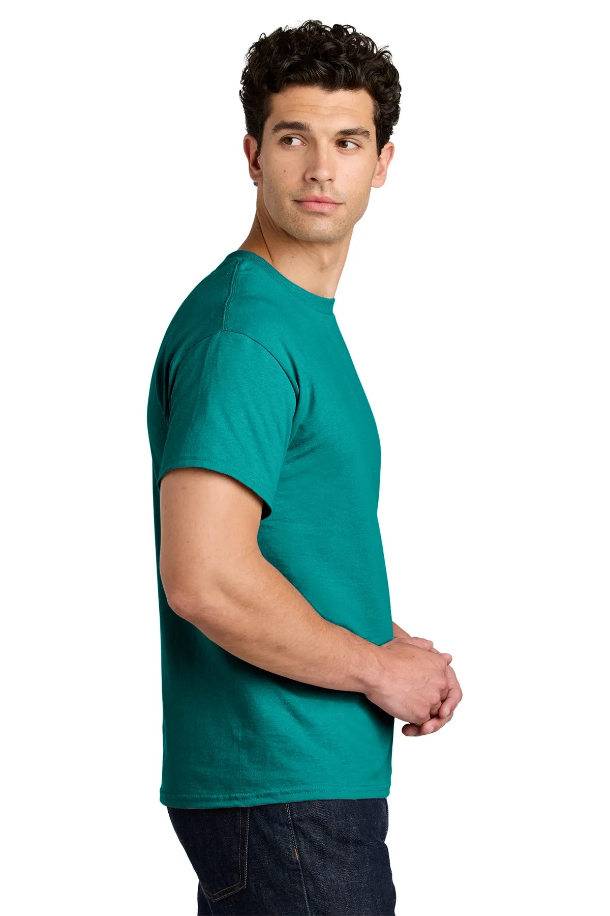 Gildan® - Heavy Cotton™ 100% Cotton T-Shirt. 5000 Antique Jade Dome_3