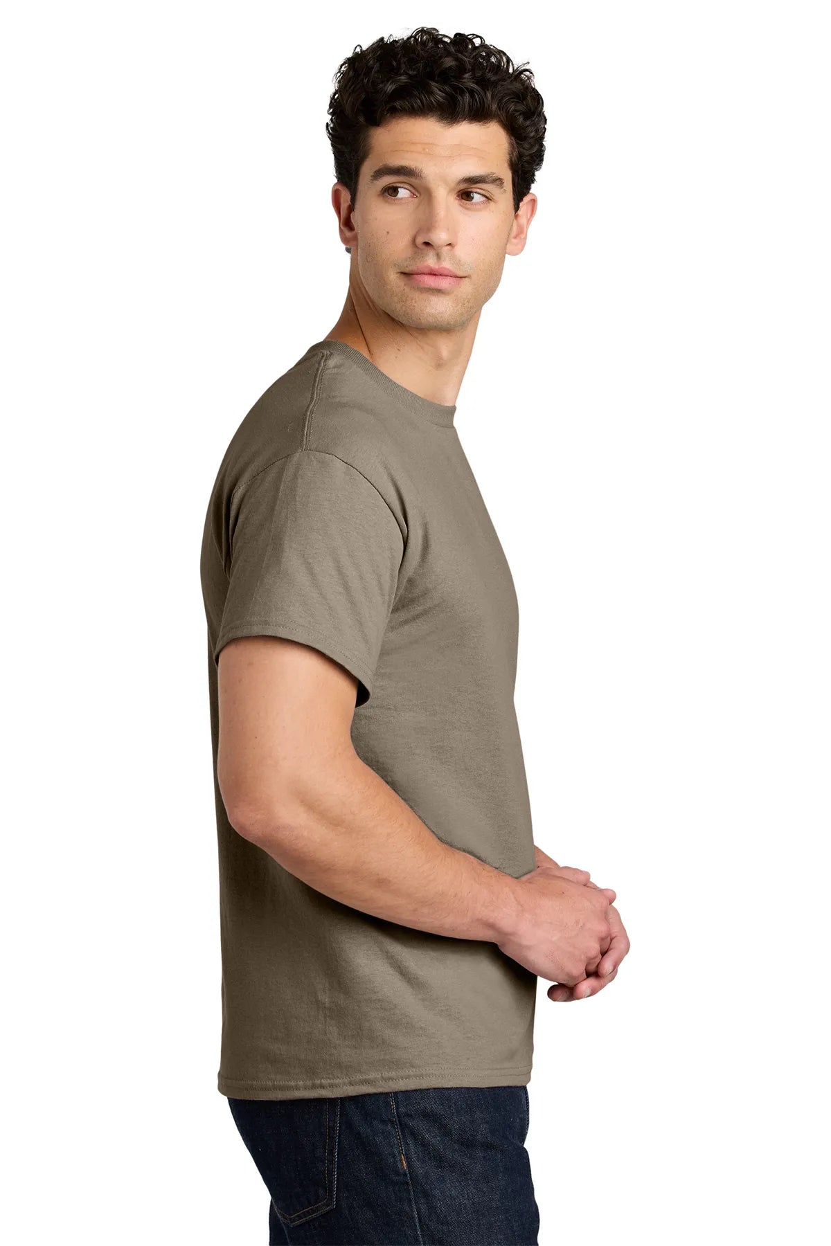 Gildan® - Heavy Cotton™ 100% Cotton T-Shirt. 5000 Brown Savana_3