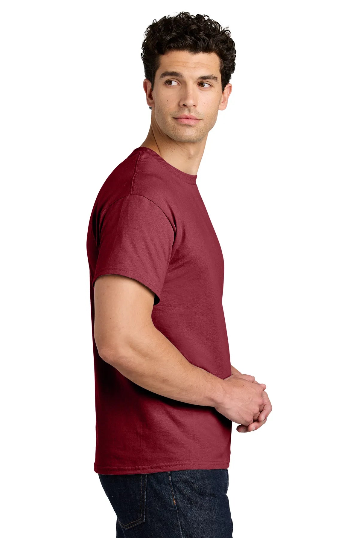 Gildan® - Heavy Cotton™ 100% Cotton T-Shirt. 5000 Cardinal Red_3