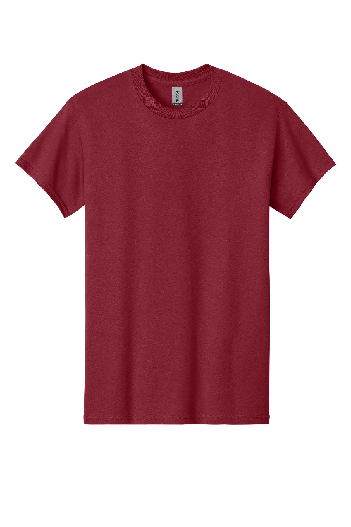 Gildan® - Heavy Cotton™ 100% Cotton T-Shirt. 5000 Cardinal Red_4
