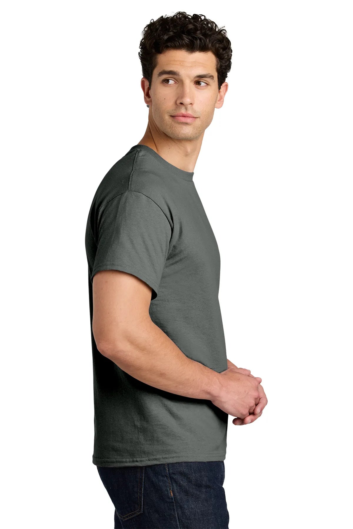 Gildan® - Heavy Cotton™ 100% Cotton T-Shirt. 5000 Charcoal_3