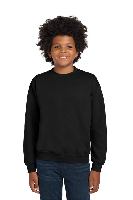 Gildan® - Youth Heavy Blend™ Crewneck Sweatshirt.  18000B Black