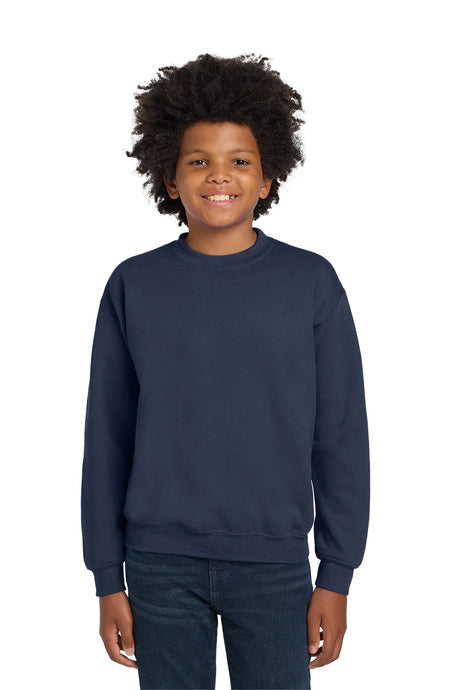 Gildan® - Youth Heavy Blend™ Crewneck Sweatshirt.  18000B Navy
