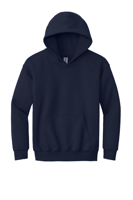 Gildan® - Youth Heavy Blend™ Hooded Sweatshirt. 18500B - navy Flat