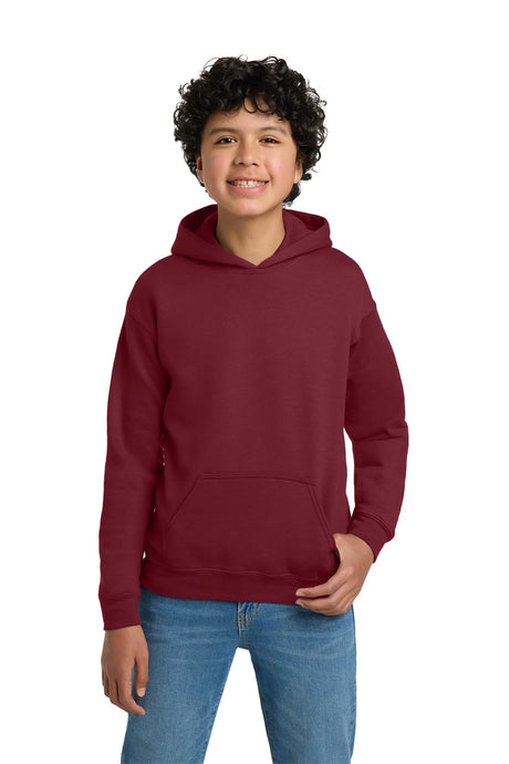 Gildan® - Youth Heavy Blend™ Hooded Sweatshirt. 18500B Cardinal Red_1