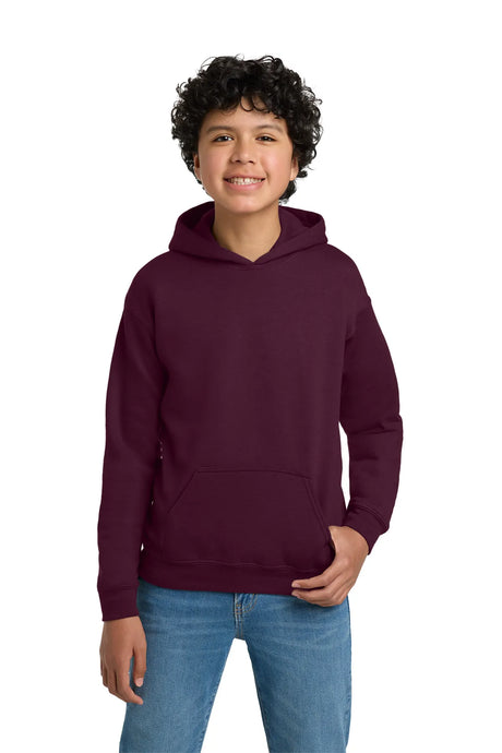 Gildan® - Youth Heavy Blend™ Hooded Sweatshirt. 18500B Maroon_1