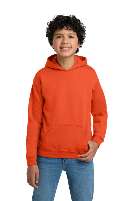 Gildan® - Youth Heavy Blend™ Hooded Sweatshirt. 18500B Orange_1