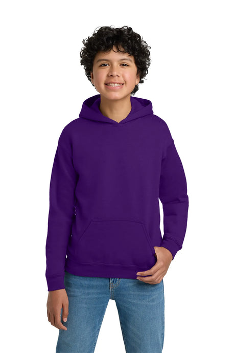 Gildan® - Youth Heavy Blend™ Hooded Sweatshirt. 18500B Purple_1