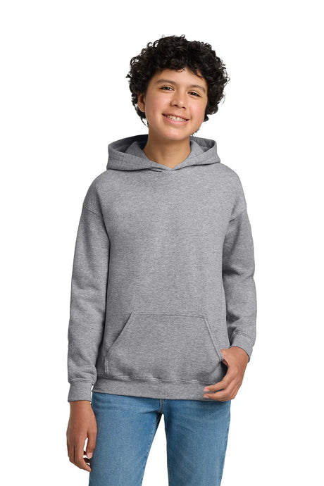 Gildan® - Youth Heavy Blend™ Hooded Sweatshirt. 18500B Sport Grey_1