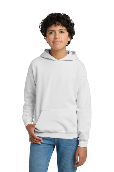 Gildan® - Youth Heavy Blend™ Hooded Sweatshirt. 18500B White_1