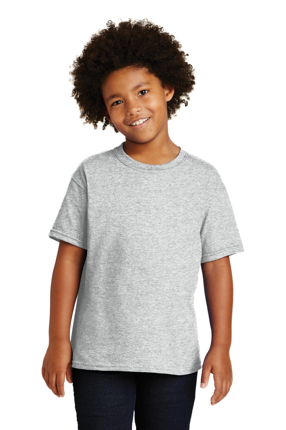 Gildan® - Youth  Heavy Cotton™ 100% Cotton T-Shirt.  5000B - ash