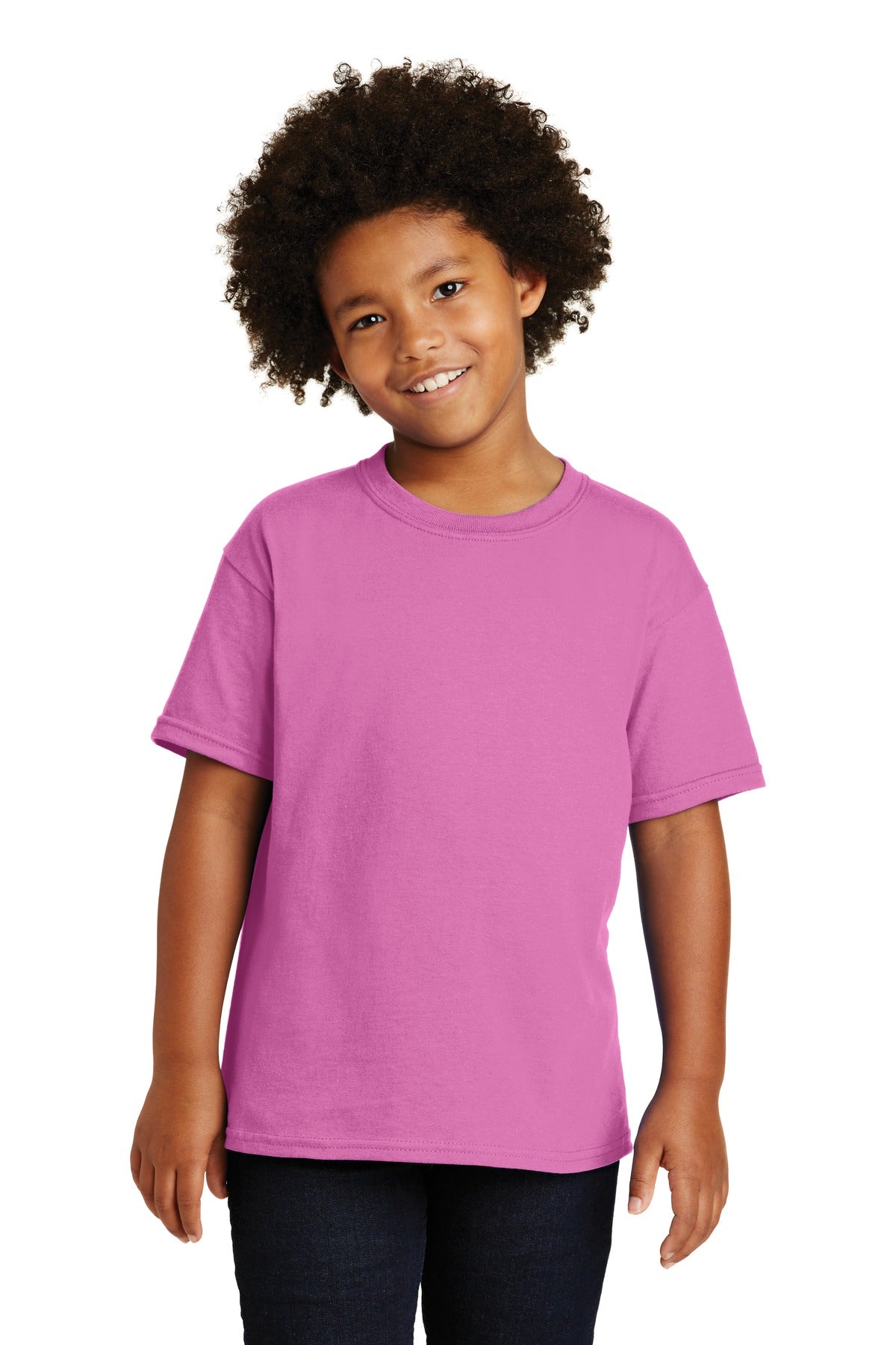 Gildan® - Youth  Heavy Cotton™ 100% Cotton T-Shirt.  5000B - azalea