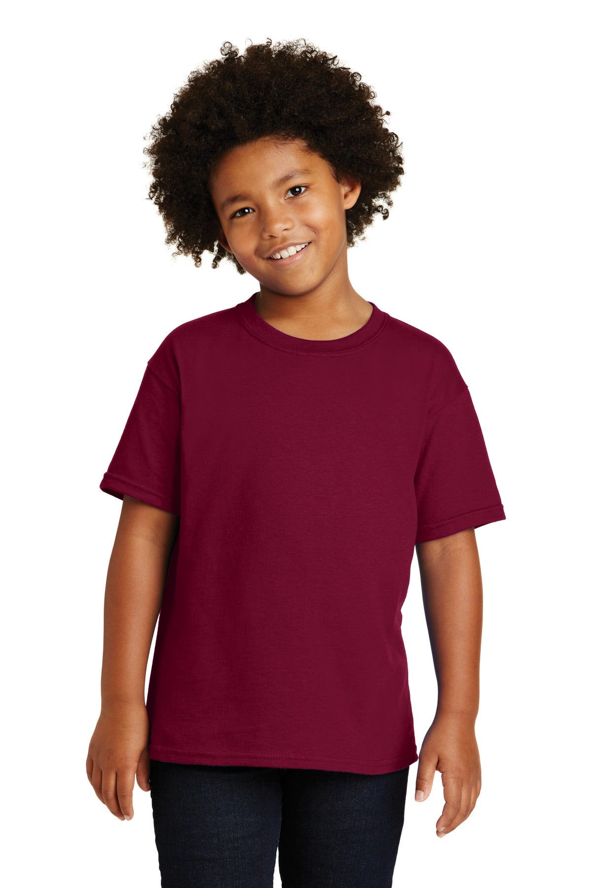 Gildan® - Youth  Heavy Cotton™ 100% Cotton T-Shirt.  5000B - garnet