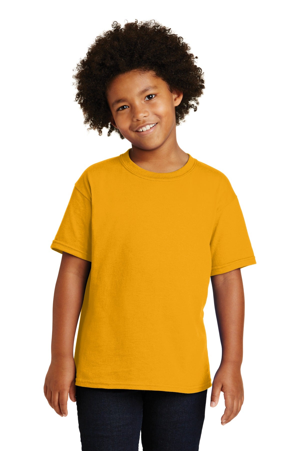 Gildan® - Youth  Heavy Cotton™ 100% Cotton T-Shirt.  5000B - gold