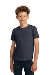 Gildan® - Youth  Heavy Cotton™ 100% Cotton T-Shirt.  5000B - heather navy