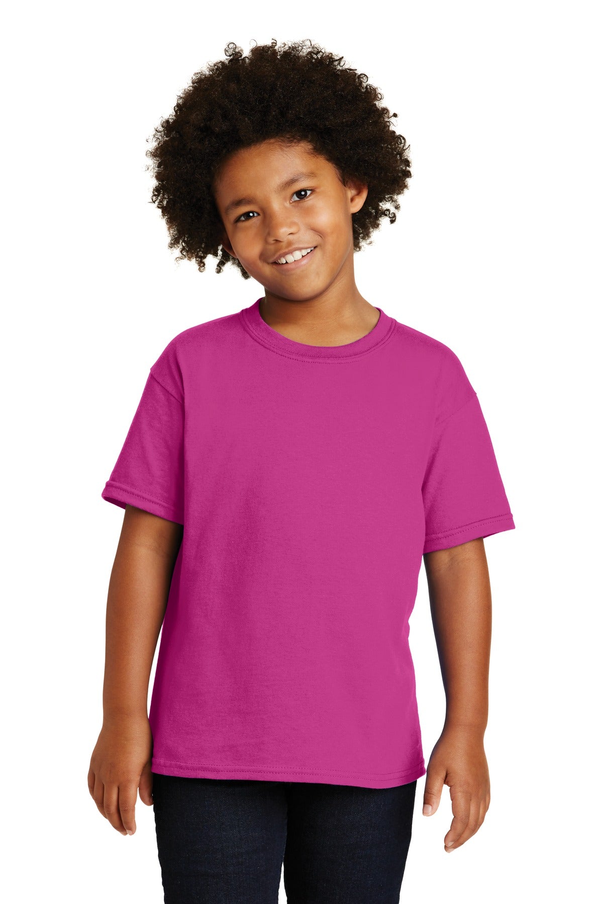 Gildan® - Youth  Heavy Cotton™ 100% Cotton T-Shirt.  5000B - heliconia