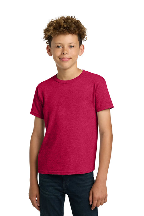 Gildan® - Youth  Heavy Cotton™ 100% Cotton T-Shirt.  5000B Heather Red_1