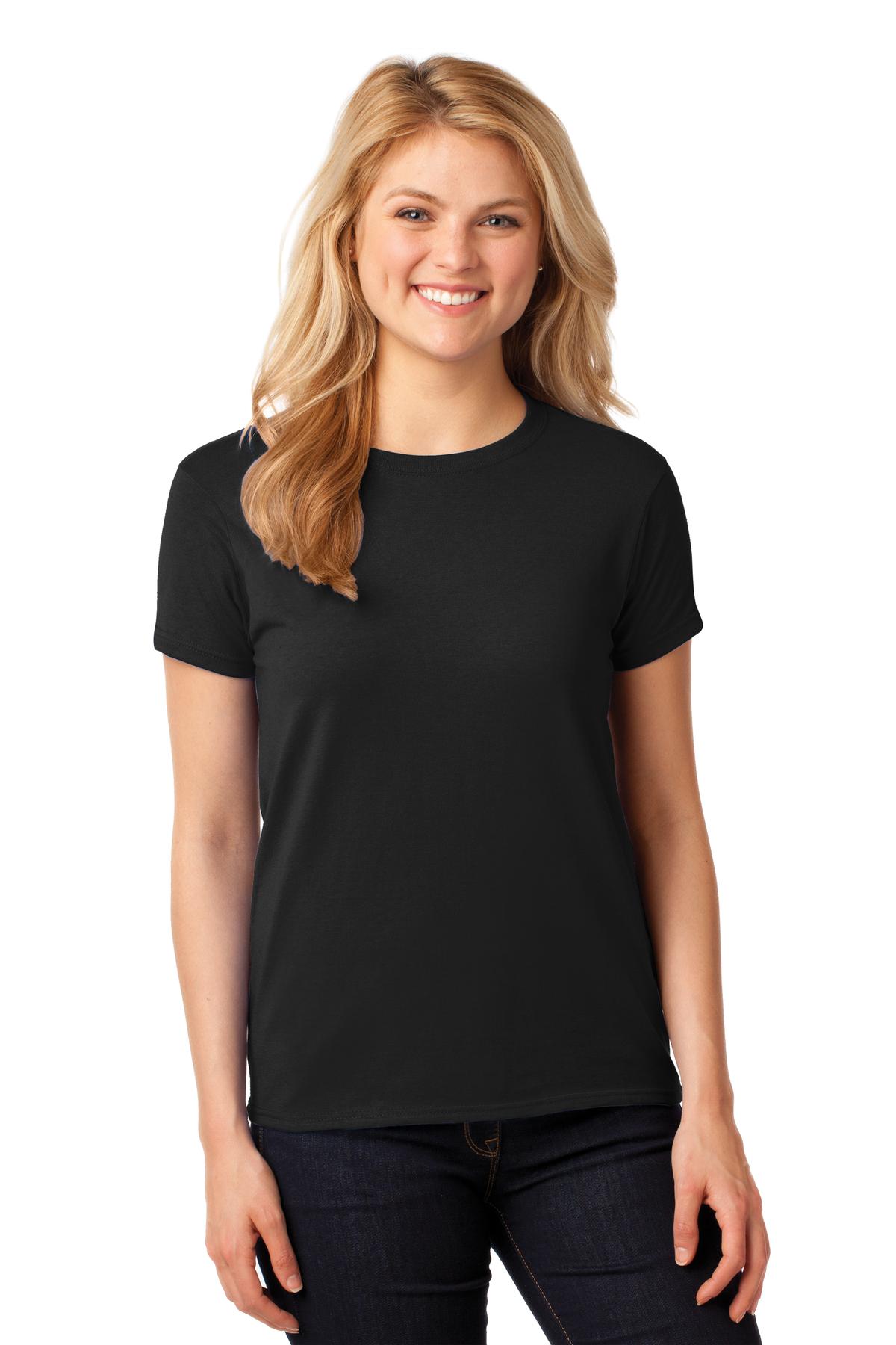 Gildan® Ladies Heavy Cotton™ 100% Cotton T-Shirt. 5000L - black