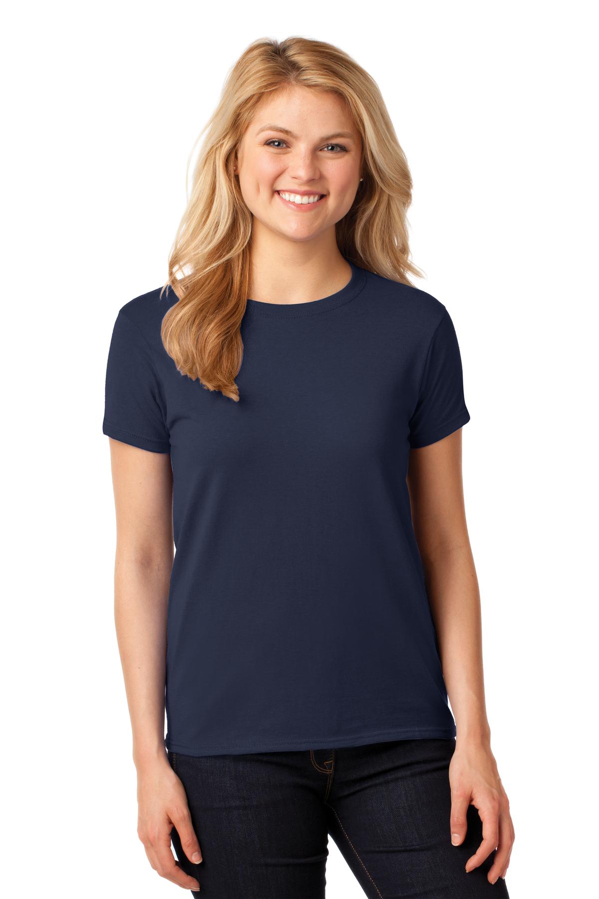 Gildan_Ladies_Heavy_Cotton_100_Cotton_T-Shirt._5000L_-  navy
