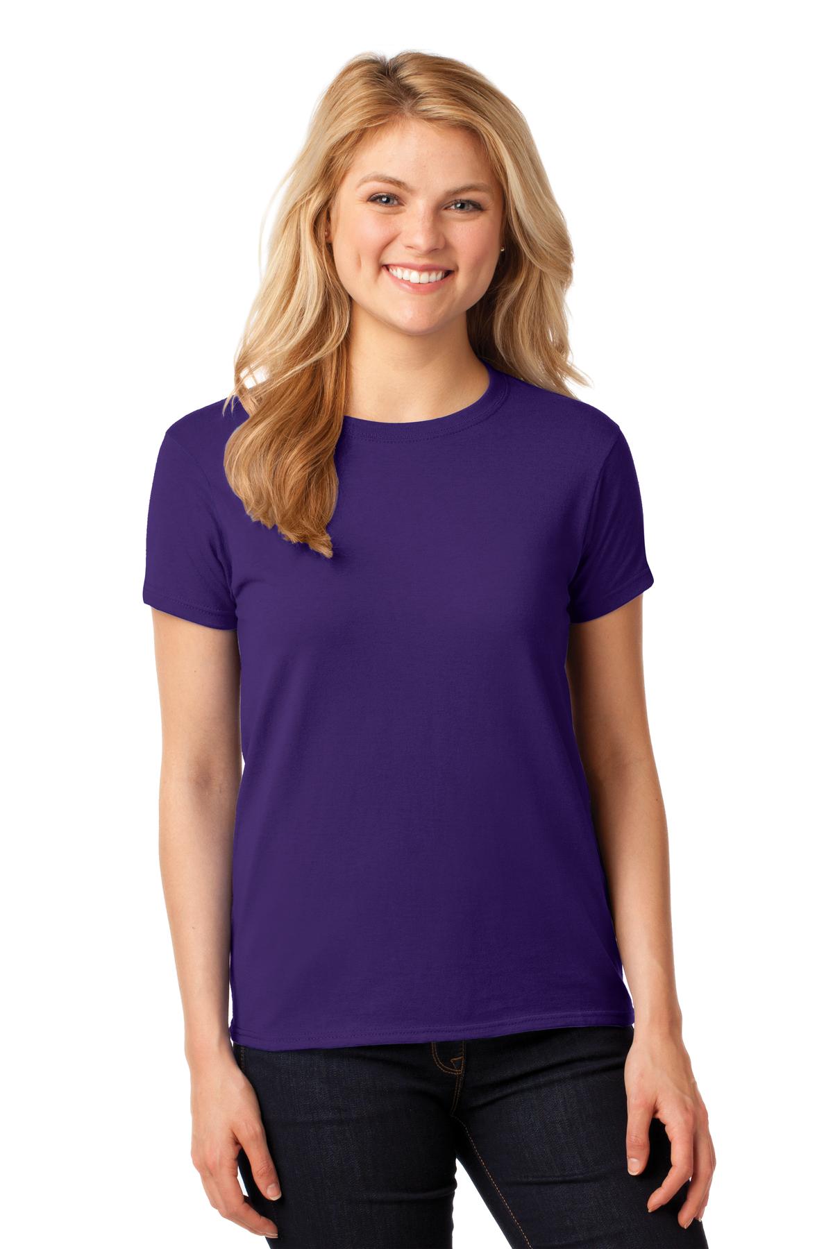 Gildan_Ladies_Heavy_Cotton_100_Cotton_T-Shirt._5000L_-  purple