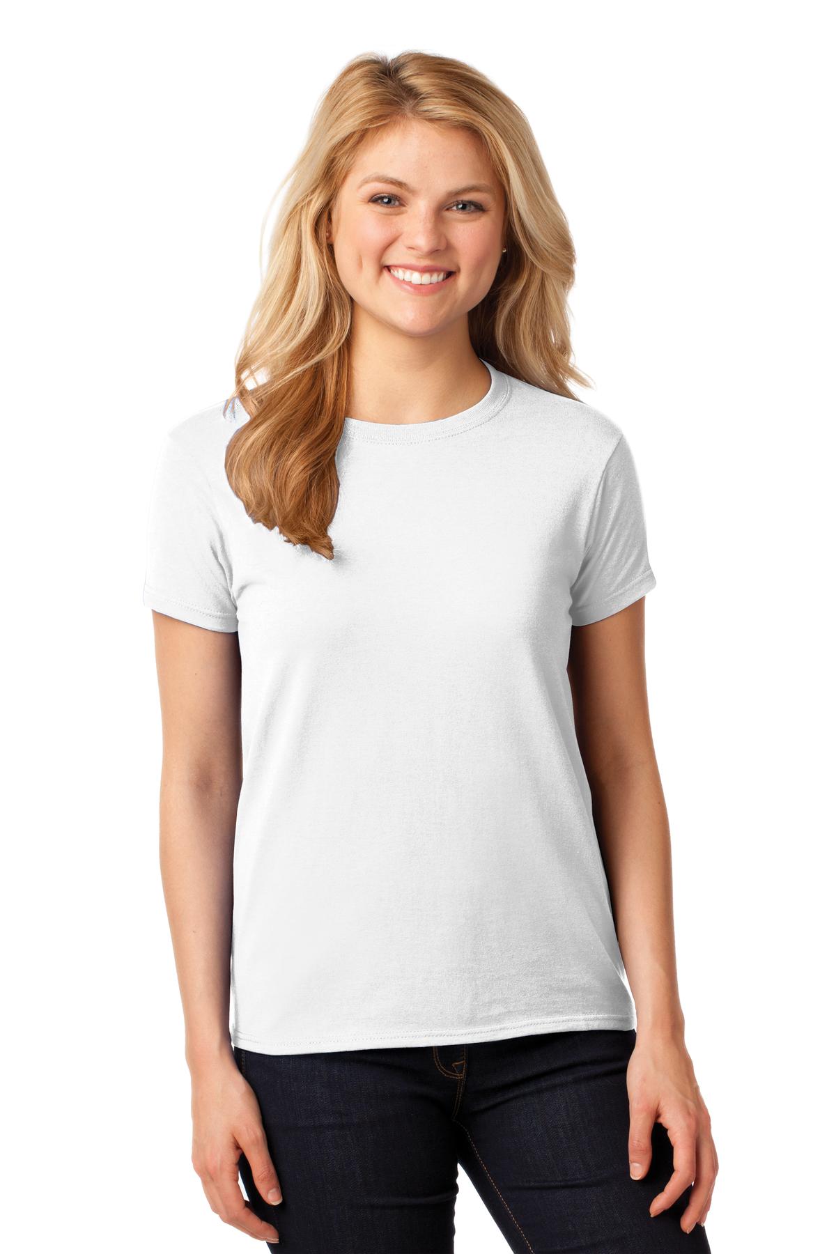 Gildan_Ladies_Heavy_Cotton_100_Cotton_T-Shirt._5000L_-  white