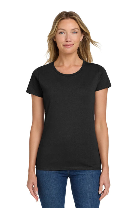 Gildan® Ladies Heavy Cotton™ 100% Cotton T-Shirt. 5000L Black_1