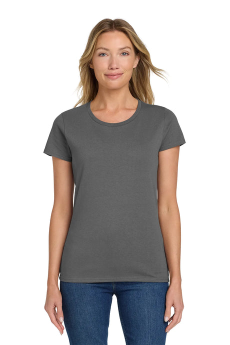 Gildan® Ladies Heavy Cotton™ 100% Cotton T-Shirt. 5000L Charcoal_1