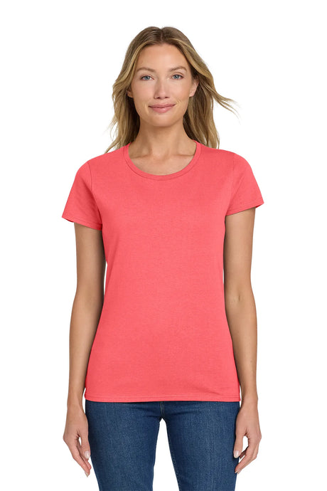 Gildan® Ladies Heavy Cotton™ 100% Cotton T-Shirt. 5000L Coral Silk_1