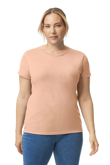 Gildan® Ladies Heavy Cotton™ 100% Cotton T-Shirt. 5000L Dusty Rose - 1