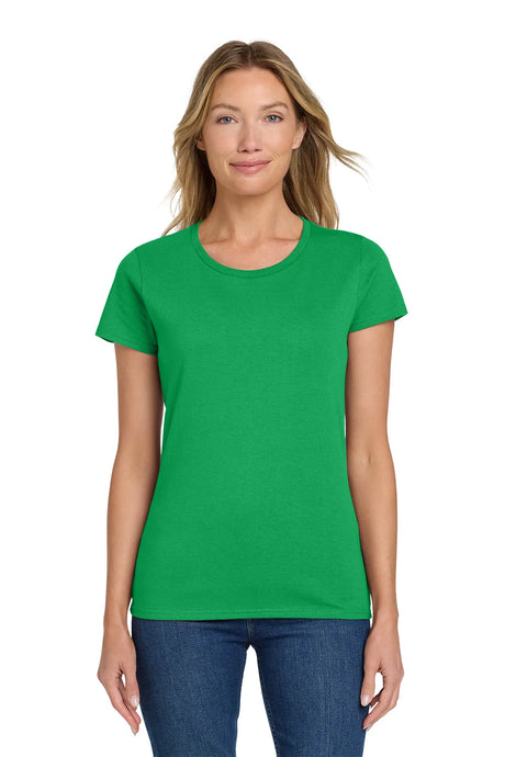 Gildan® Ladies Heavy Cotton™ 100% Cotton T-Shirt. 5000L Irish Green_1
