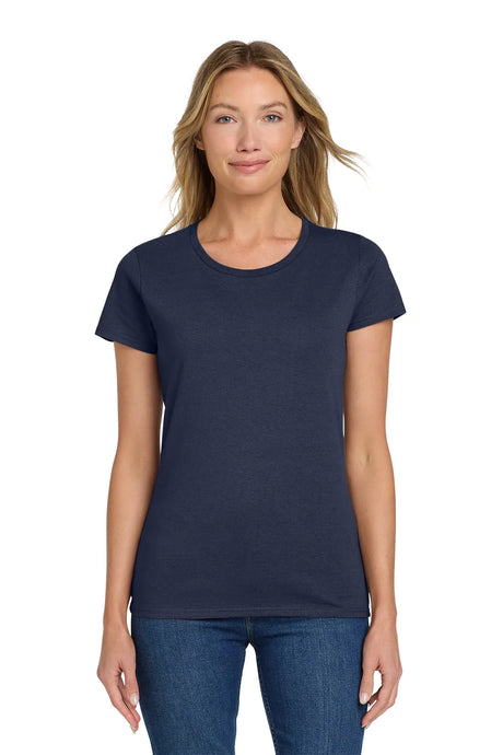 Gildan® Ladies Heavy Cotton™ 100% Cotton T-Shirt. 5000L Navy_1