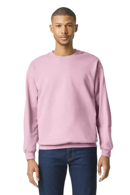 Gildan® Softstyle® Crewneck Sweatshirt SF000 Light Pink - 1