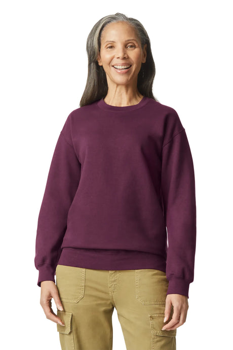Gildan® Softstyle® Crewneck Sweatshirt SF000 Maroon - 1