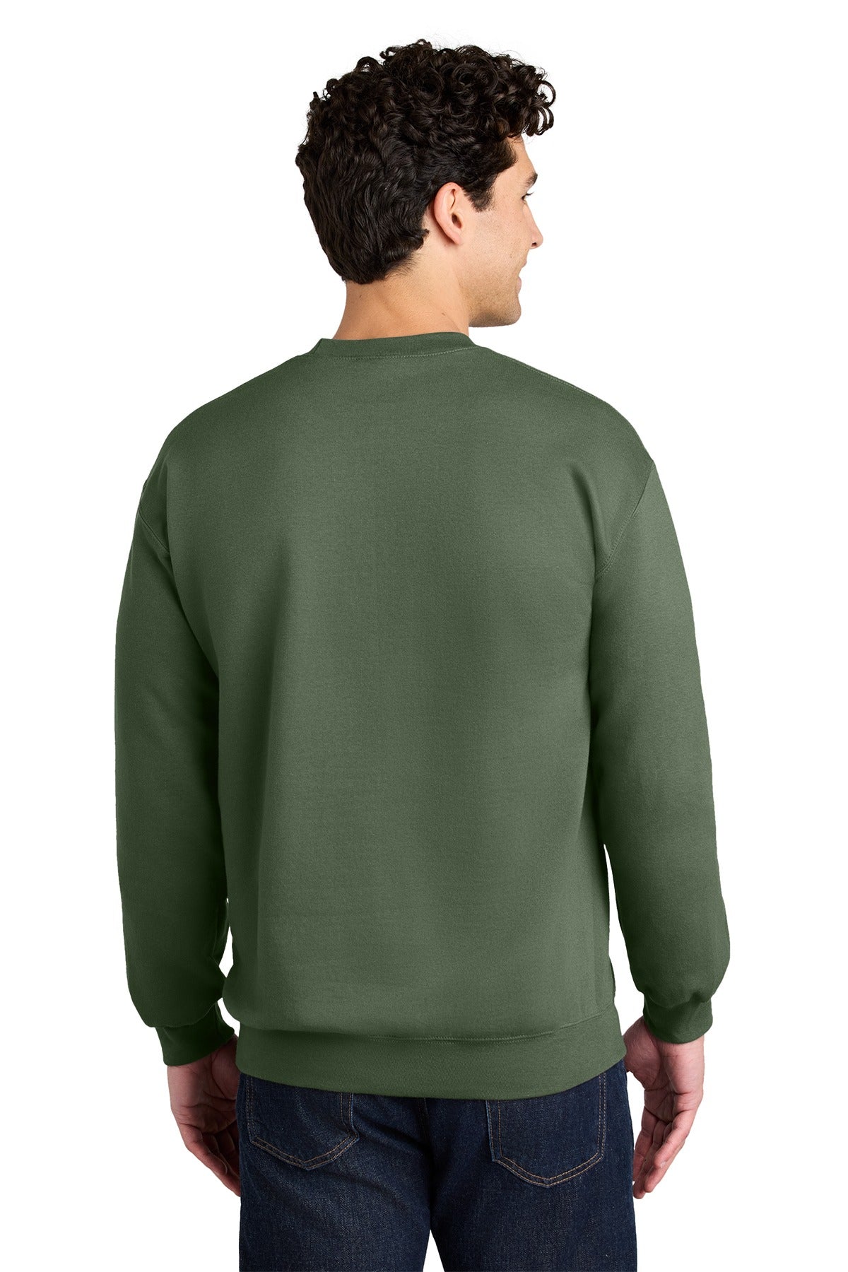 Gildan® Softstyle® Crewneck Sweatshirt SF000 Military Green_1