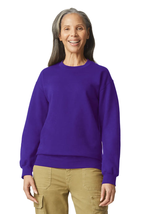 Gildan® Softstyle® Crewneck Sweatshirt SF000 Purple - 1