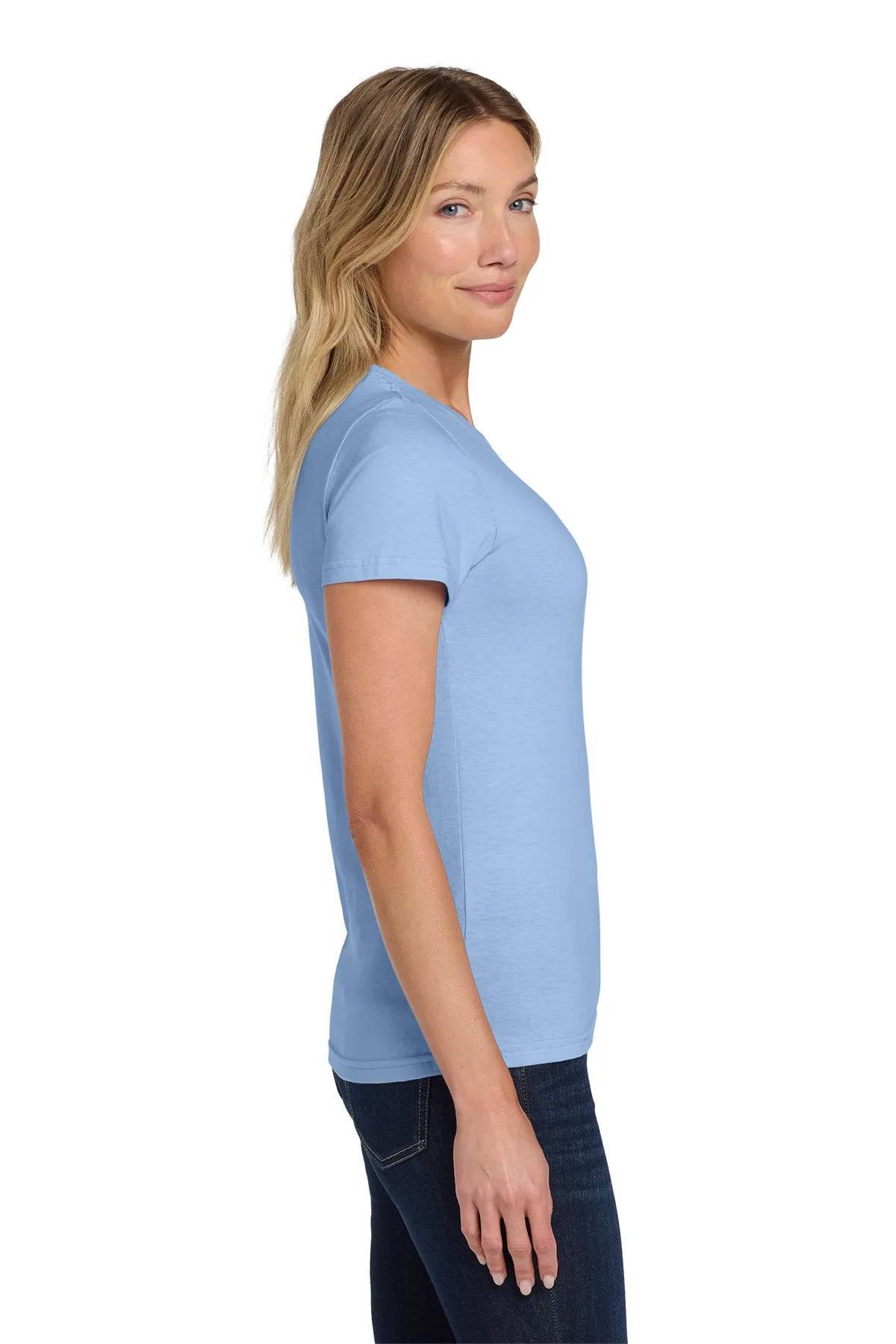 Gildan Softstyle® Ladies T-Shirt. 64000L Light Blue_3