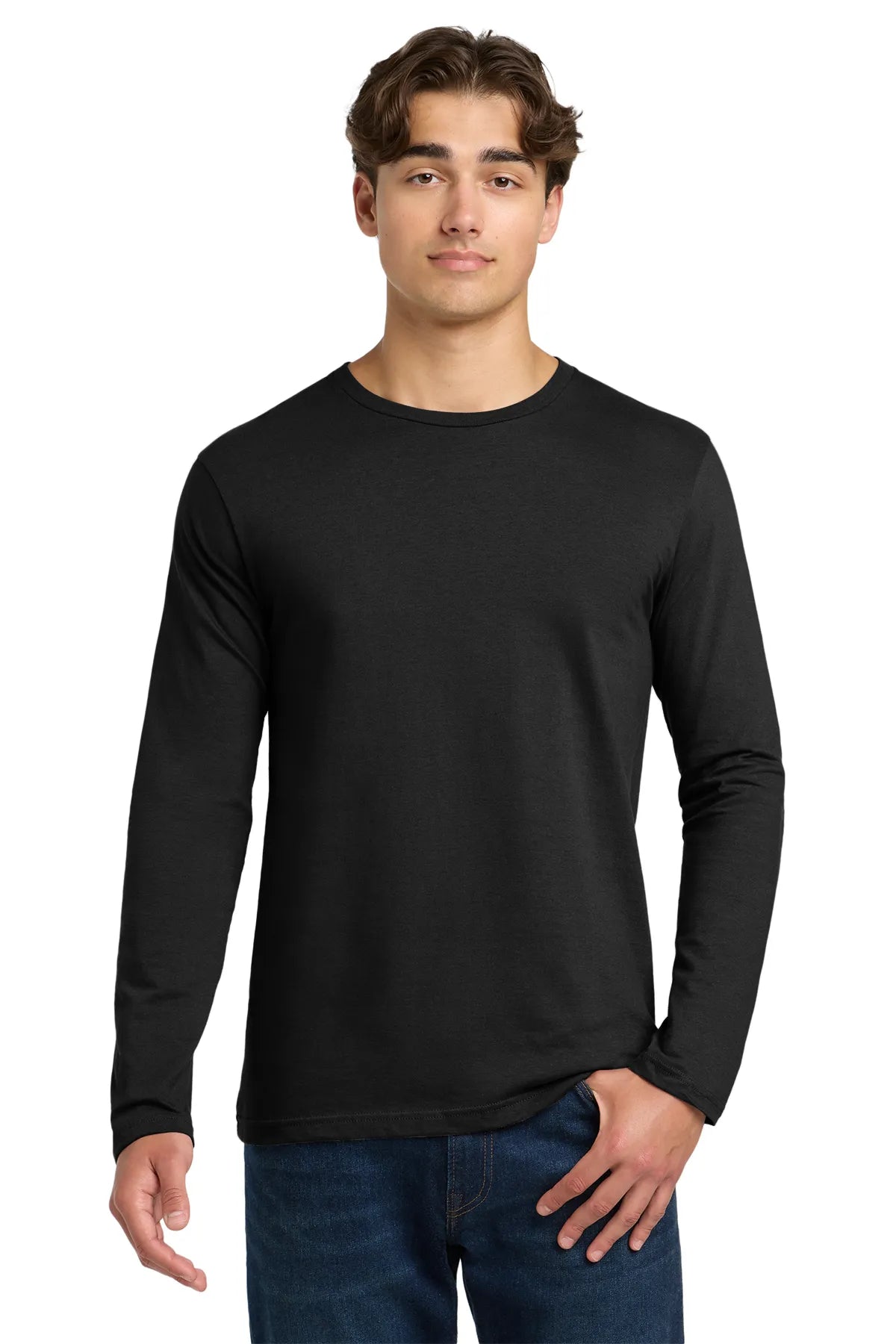 Gildan Softstyle® Long Sleeve T-Shirt. 64400 Black_1
