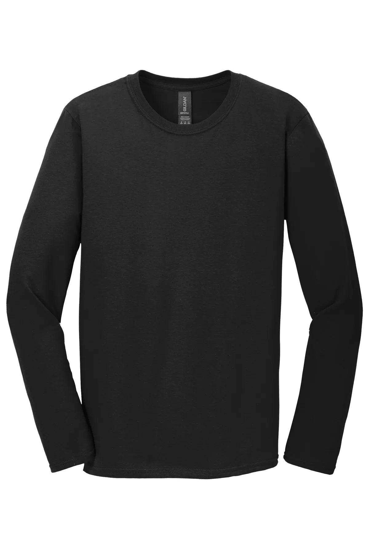 Gildan Softstyle® Long Sleeve T-Shirt. 64400 Black_4