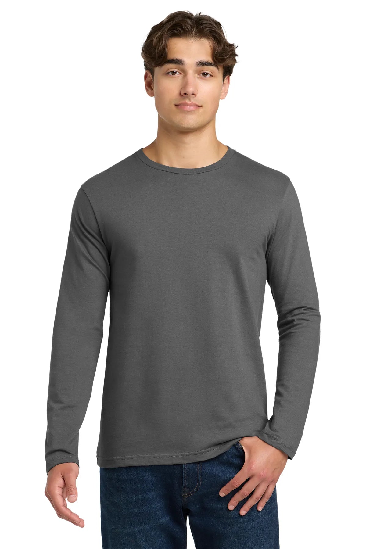 Gildan Softstyle® Long Sleeve T-Shirt. 64400 Charcoal_1