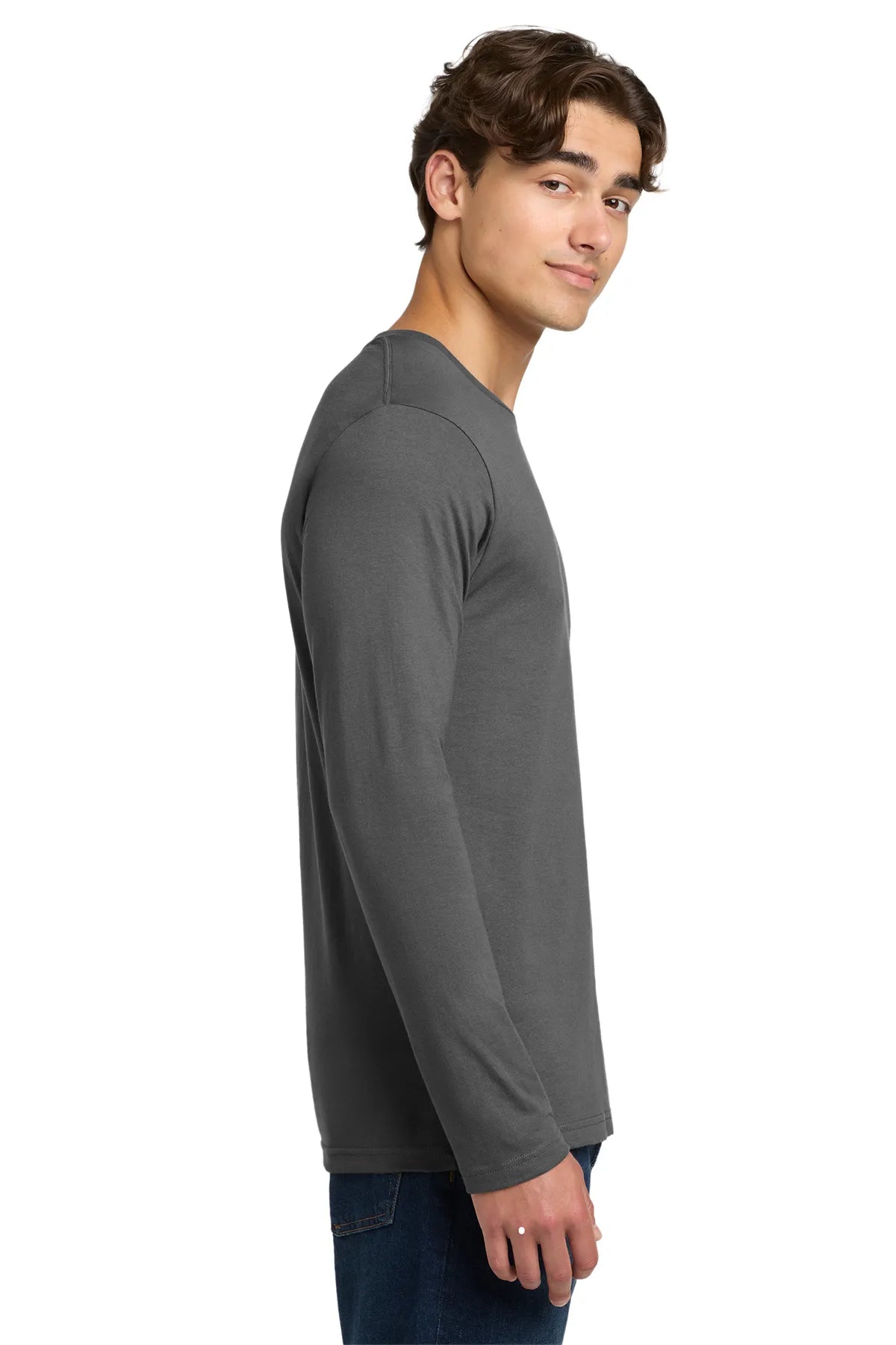 Gildan Softstyle® Long Sleeve T-Shirt. 64400 Charcoal_3
